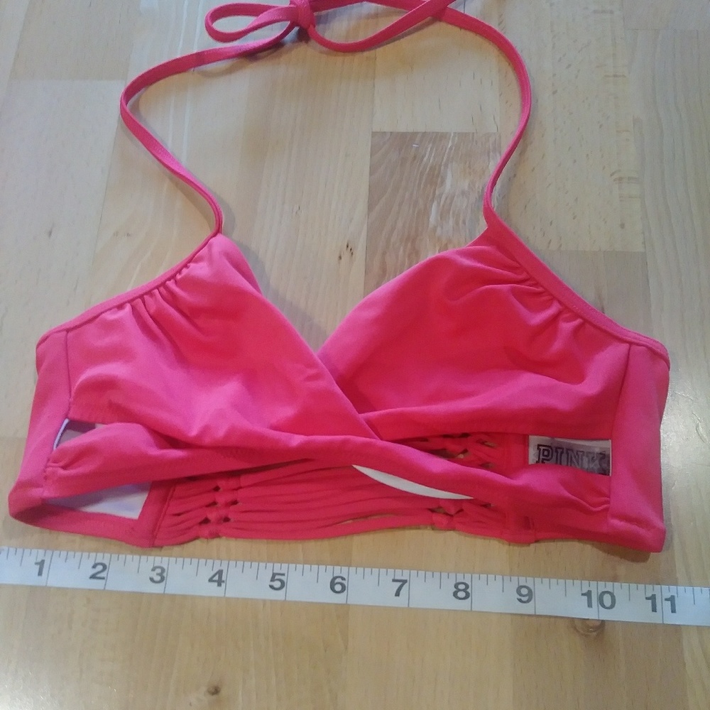 VS Pink Strappy Bikini Top- XS - Picture 4 of 4